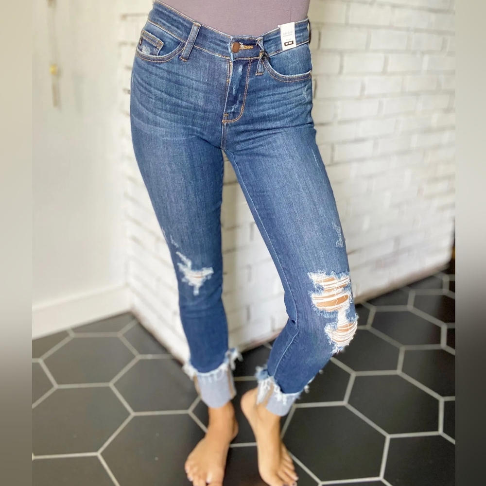 Judy Blue Coming Through Mid Rise Jeans- Size 7 / 28